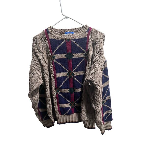 Vintage LOBO by Pendleton Southwestern Knit Sweater USA Geometric Pattern M
